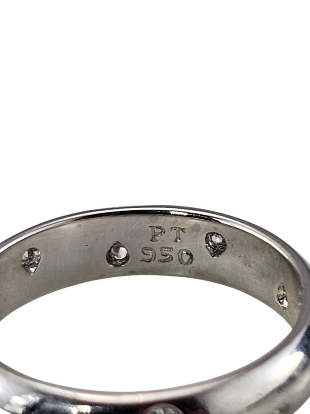 Tiffany & Co. Etoile Platinum and Diamond Band Ring Size 6.25 #25403 - Picture 6 of 9